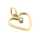 Image 4 of Gold heart pendant with diamond | 0.08 ct.