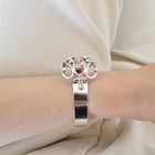 Image 3 of Silver bracelet with a fantasy design; E. Granit & Co | Ø 48 mm