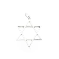 Silver pendant of a Star of David