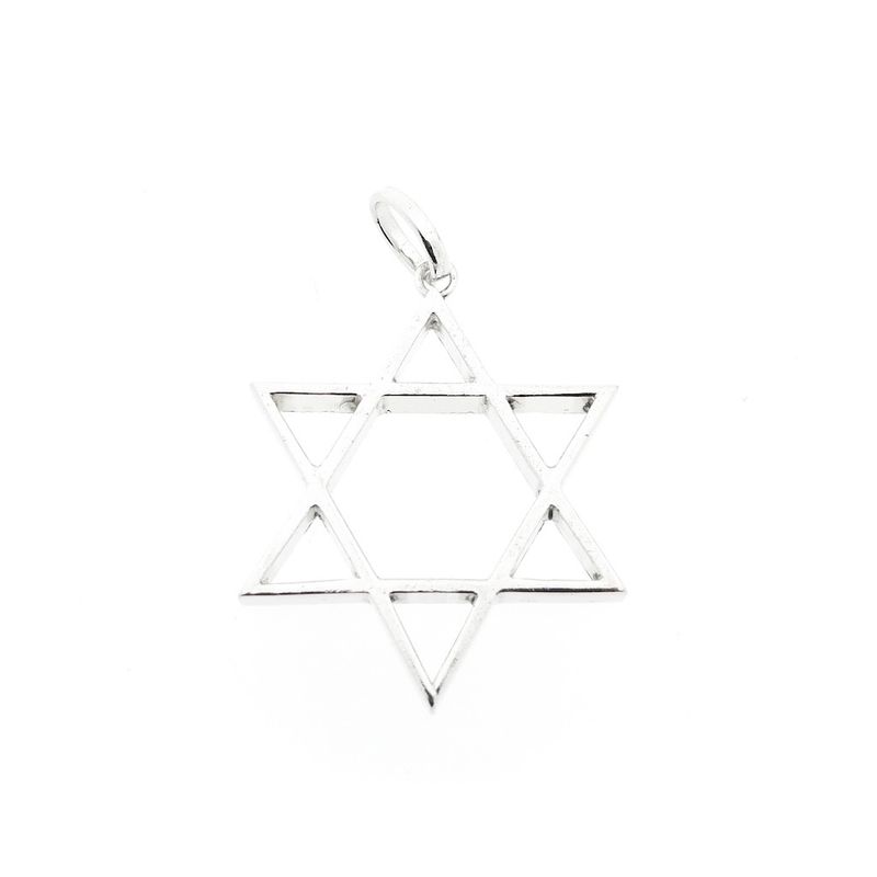 Image 1 of Silver pendant of a Star of David