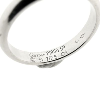 Image 2 of Cartier platinum sliding ring/wedding ring