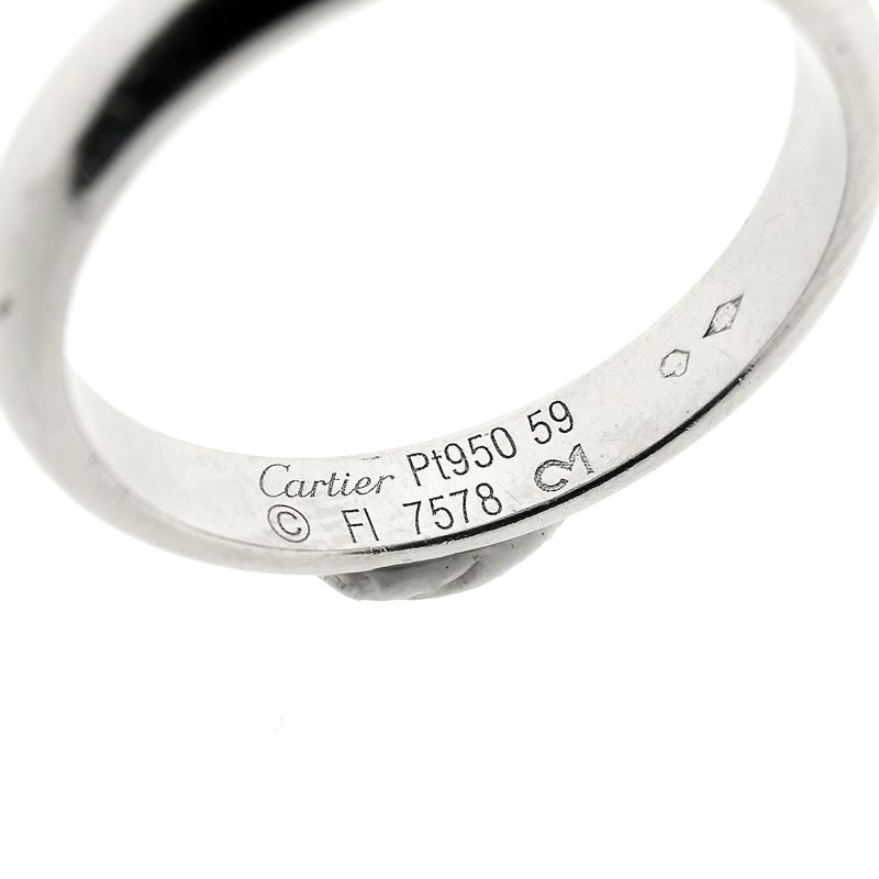 Image 2 of Cartier platinum sliding ring/wedding ring