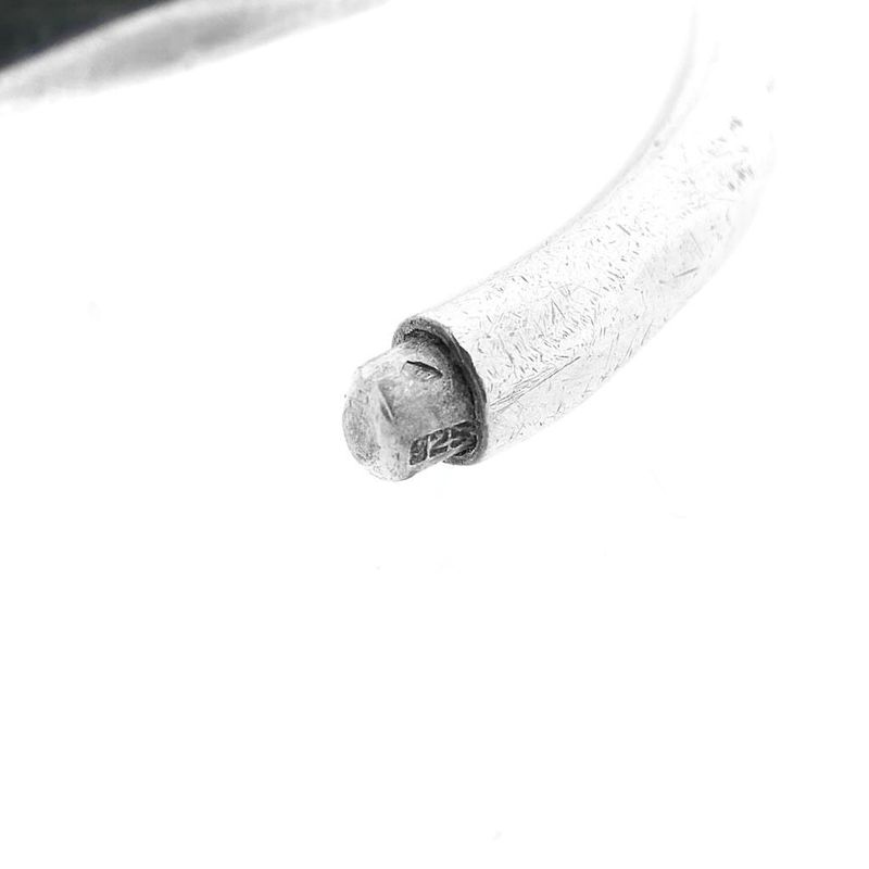 Image 6 of Silver slave bracelet with pattern; Size L