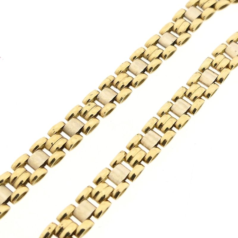 Afbeelding 7 van Bicolor gouden panterschakel ketting