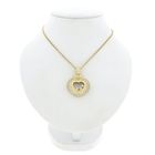 Image 9 of Gold heart pendant with zirconia