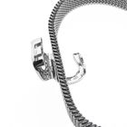 Image 5 of Steel Flex bracelet with white gold charm and diamond | 0.20 ct.