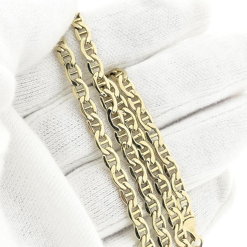 Image 5 of Gold navy link necklace