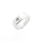 Image 1 of Silver ring with zirconia