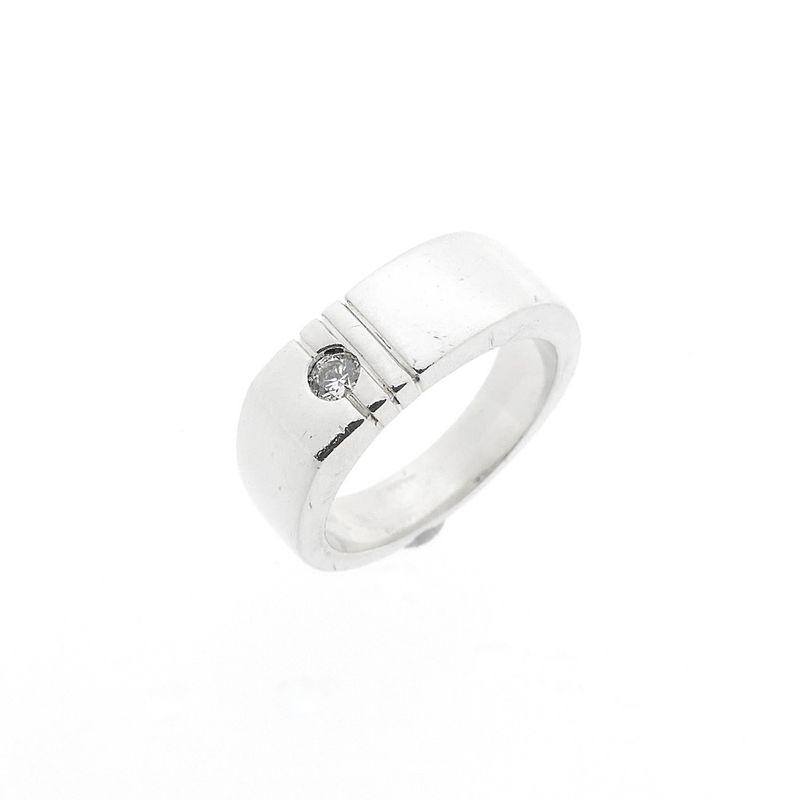Image 1 of Silver ring with zirconia
