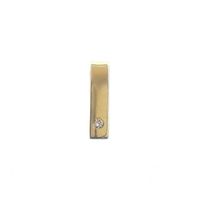 Gold minimalist pendant with diamond | 0.005 ct.