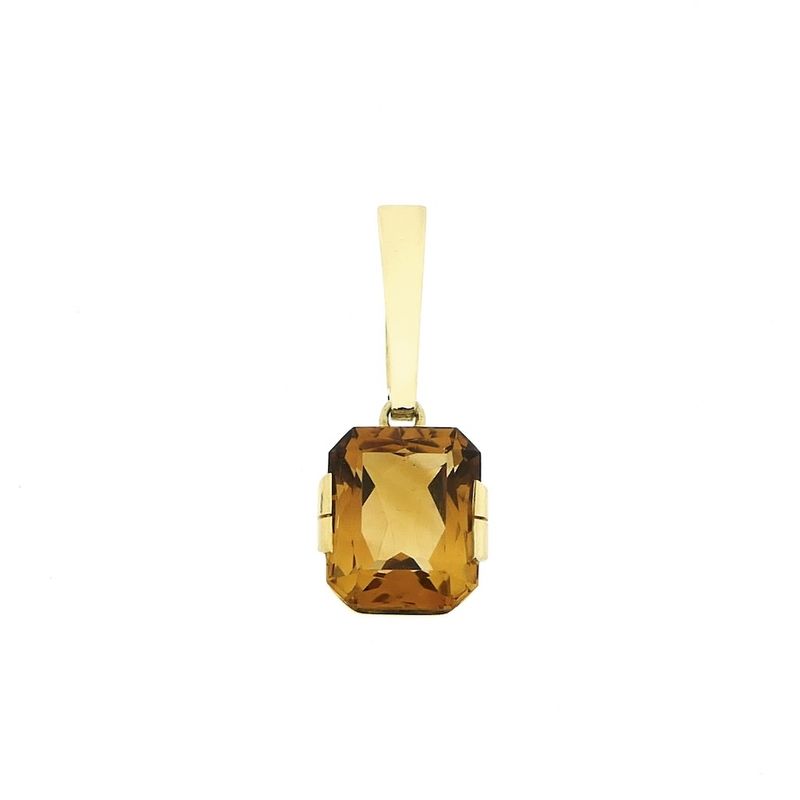 Image 6 of Gold pendant with citrine