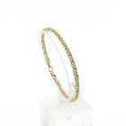 Image 1 of Gold navy/gourmet link bracelet | 19.5 cm
