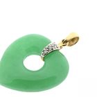 Image 4 of Gold jade pendant with diamond | 0.03 ct.
