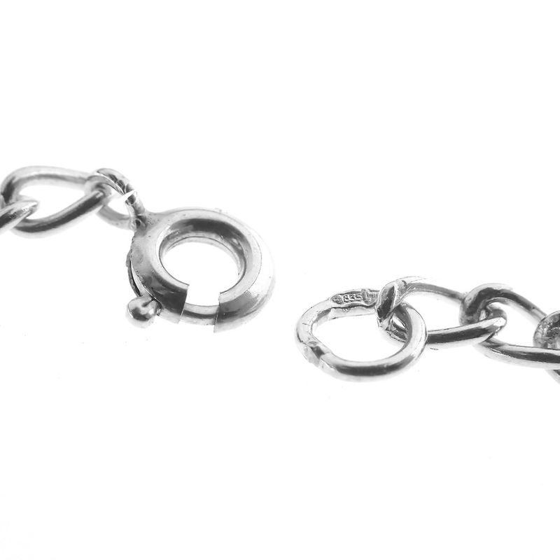 Image 6 of Silver basic chain; Wide gourmet link 3.0 mm | 50 cm