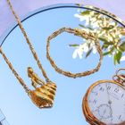 Image 3 of Gold chain/bracelet; Salvador Dalí, Mujer Desnuda Subiendo la Escalera