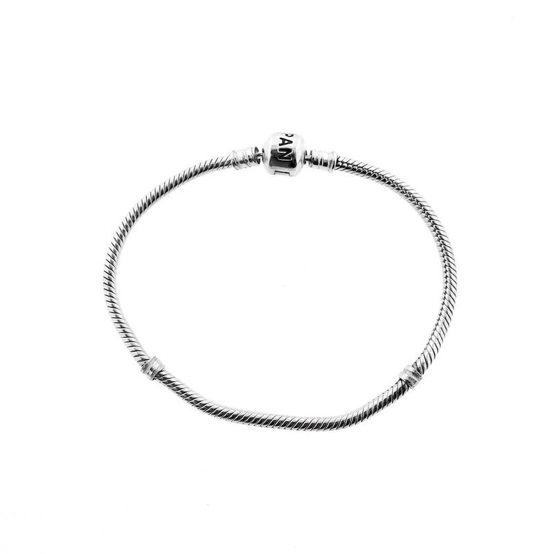 Image 1 of Pandora bracelet; Silver; Snake Chain | 19 cm