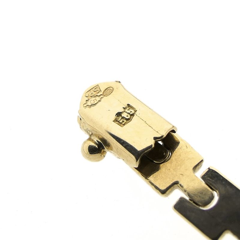 Image 8 of Golden Bismarck link necklace.