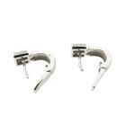 Image 6 of White gold stud earrings set with diamonds | 0.15 ct.