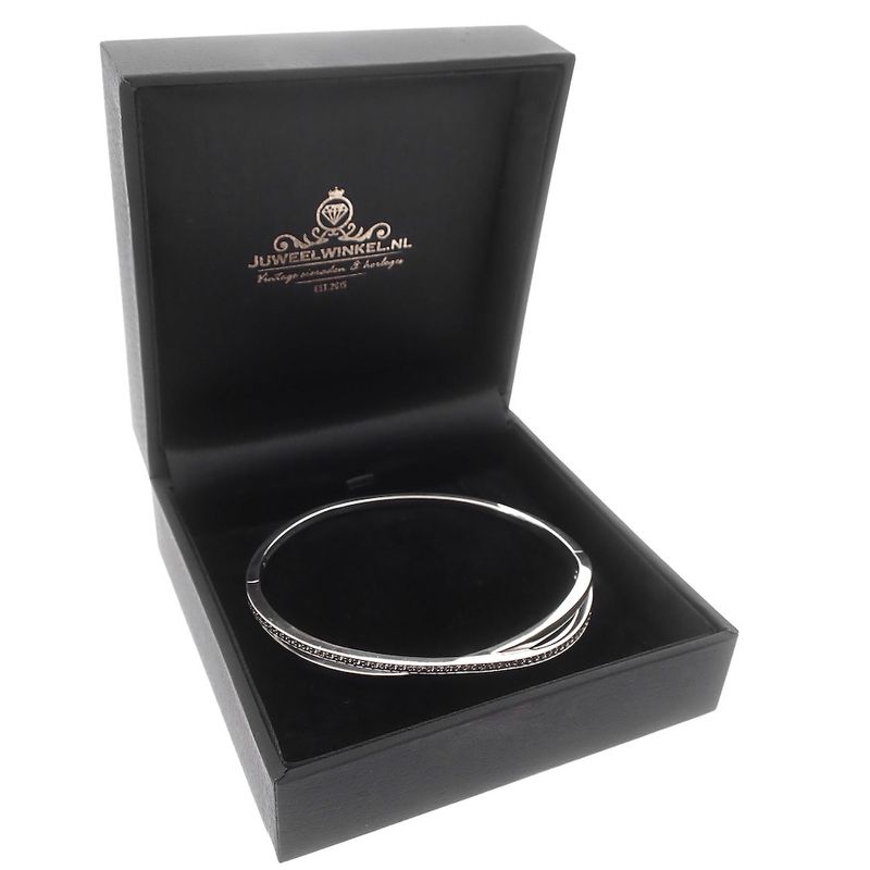 Image 8 of Pandora Signature Charm Bangle; Silver; | Ø 65 mm