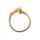 Image 8 of 18-karat gold fantasy ring with 0.01 ct. diamond