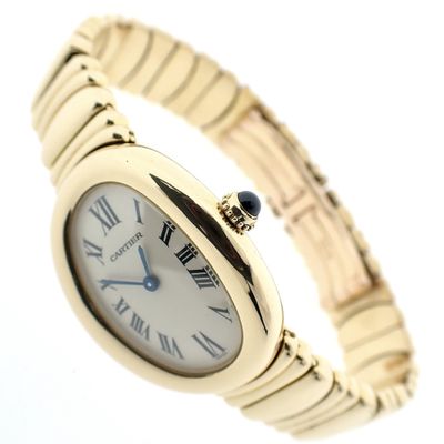 Image 1 of Cartier Baignoire 1954; 18k. gold ladies watch