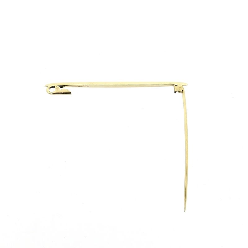 Image 4 of Vintage narrow gold brooch