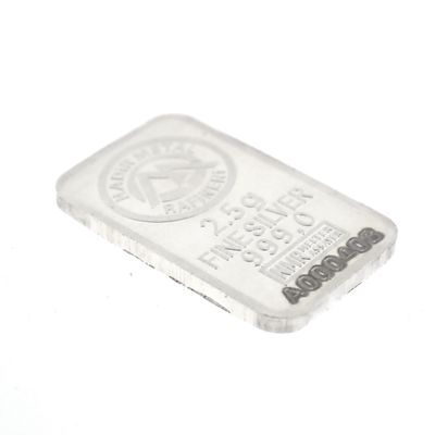 Image 2 of Silver bar 2.5 grams 999.0 pure silver; Nadir Metal Rafineri