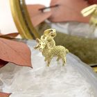 Image 2 of Gold zodiac sign pendant; Capricorn