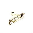 Image 5 of Gold letter brooch; letter M-W | Vintage