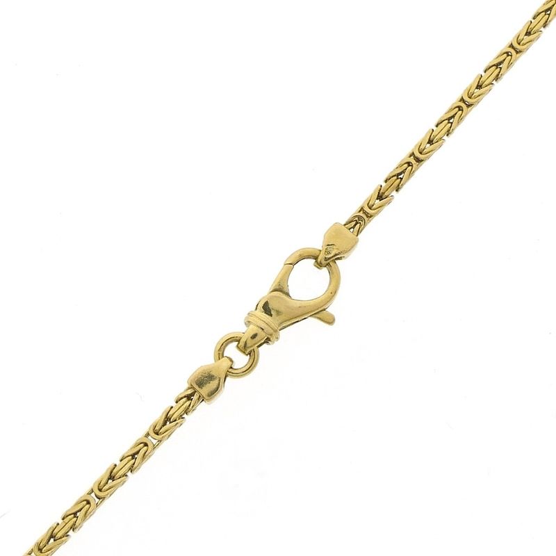 Image 5 of Gold square king chain | 47 cm