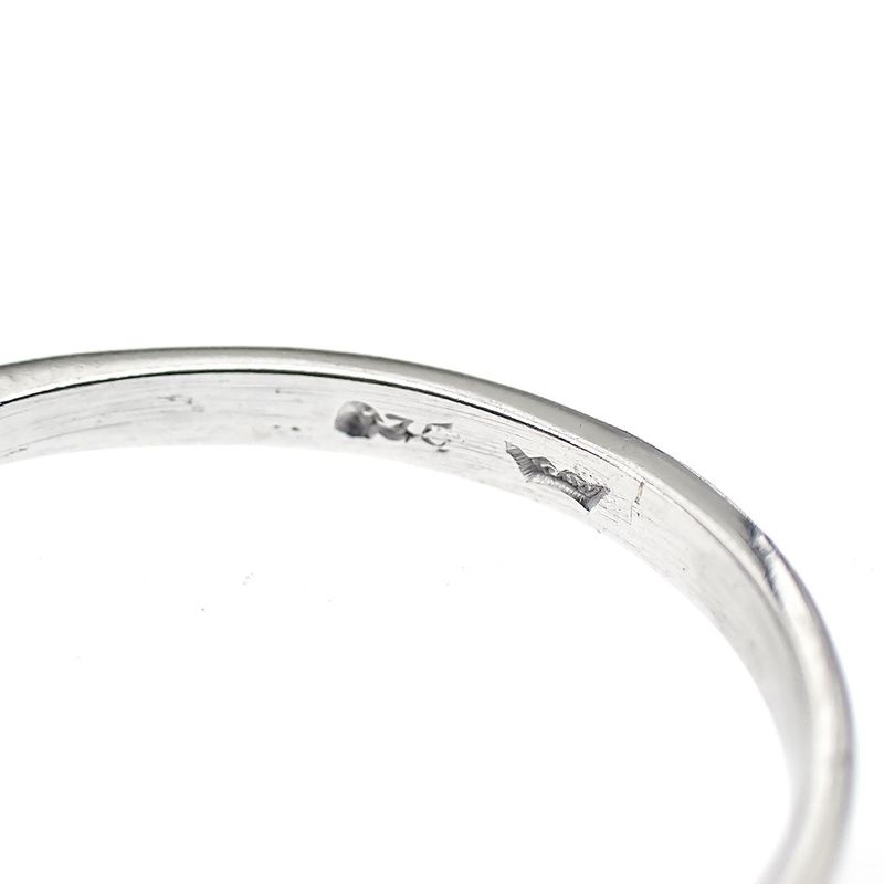 Image 7 of Silver ladies ring with pearl and zirconia