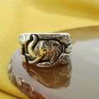 Image 3 of Robust silver ring with elephant