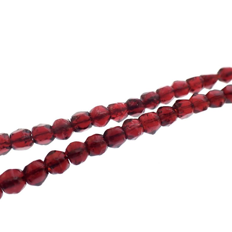 Image 4 of Vintage glass bead necklace with gold clasp