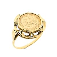 Golden Dos Pesos Ring 1945 (Mexico)