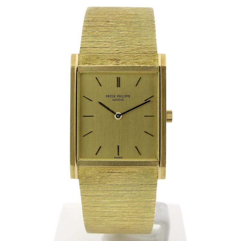 Image 1 of Patek Philippe Gondolo; 18k gold men's watch with papers from 1966