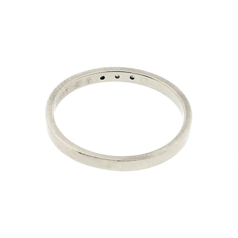 Image 6 of White gold ring with diamond; 0.03 ct. | Jeunesse