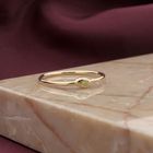 Image 2 of Rose gold solitaire ring with yellow diamond; 0.04 ct.