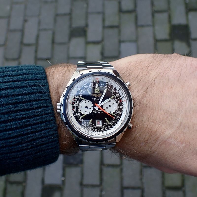 Image 7 of Breitling Navitimer 1806 'Iraqi Airforce'; Pilot's chronograph watch