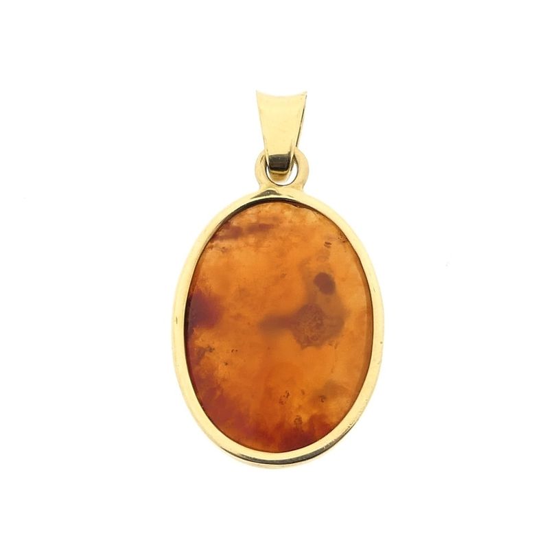 Image 6 of Gold pendant with amber
