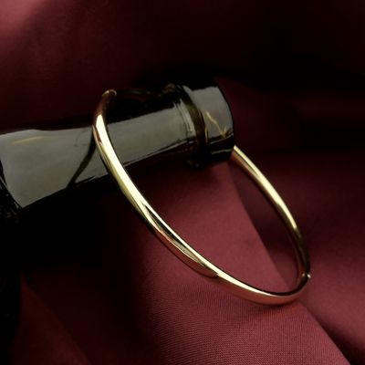 Gold slave bracelet | Ø 60mm Image 2 of Gold slave bracelet | Ø 60mm