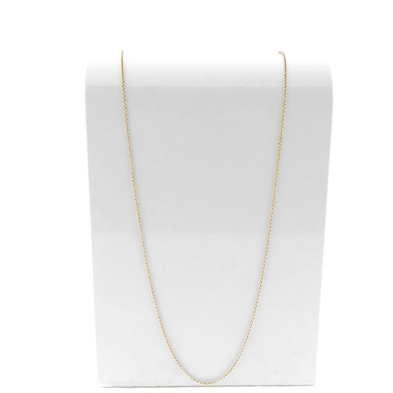 Image 5 of 8K Thin Jasseron Link Chain | 67.5 cm