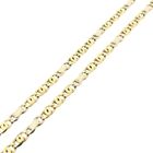 Image 4 of Two-tone gold Figaro link chain | 52.5 cm