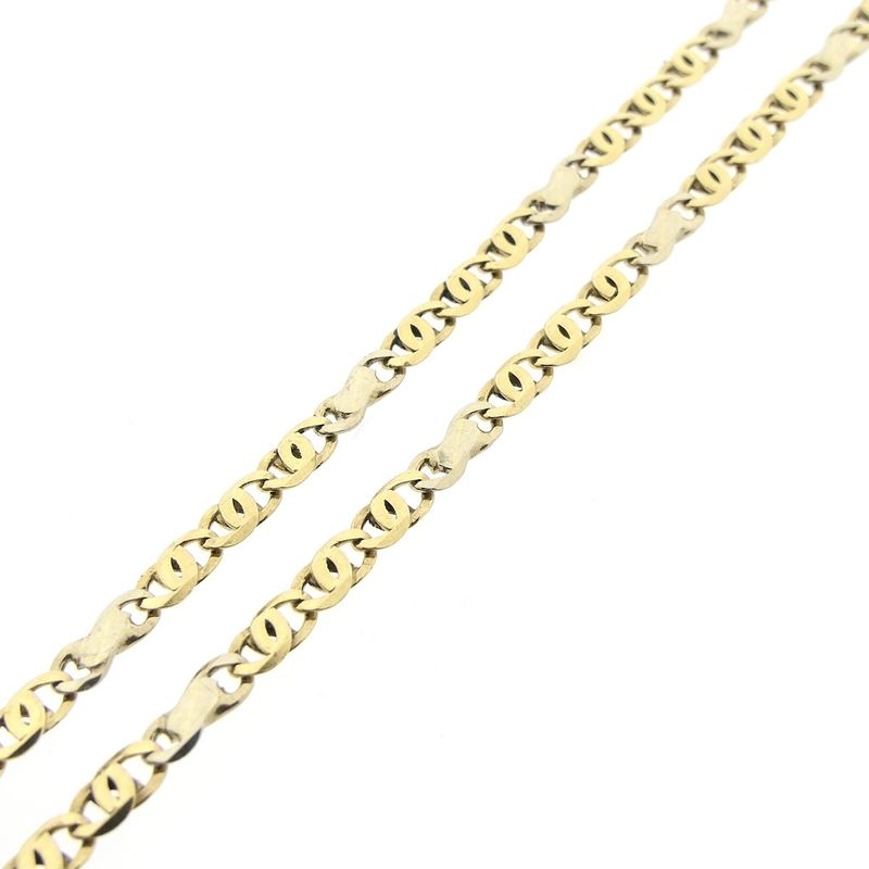 Image 4 of Two-tone gold Figaro link chain | 52.5 cm