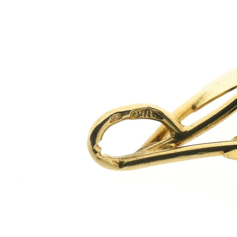 Image 6 of Vintage gold pendant of a rose with leaves