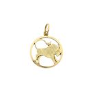 Image 1 of Gold Taurus Zodiac Pendant