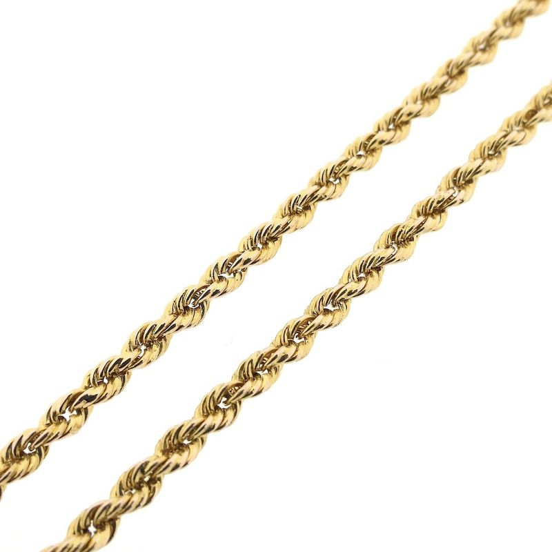 Image 3 of Gold twisted link chain