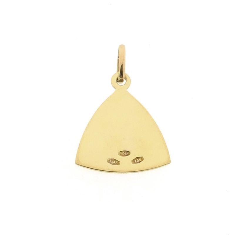 Image 3 of 18K Gold Pendant with Enamel | Faith, Hope, and Love