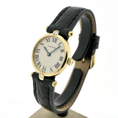 Image 2 of Cartier 'Must de Vendôme' 890004; 18k gold women's watch with diamonds