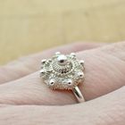 Image 7 of Silver ring with Zeeland button