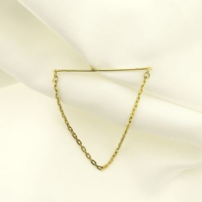 Image 2 of Vintage gold lapel/tie chain